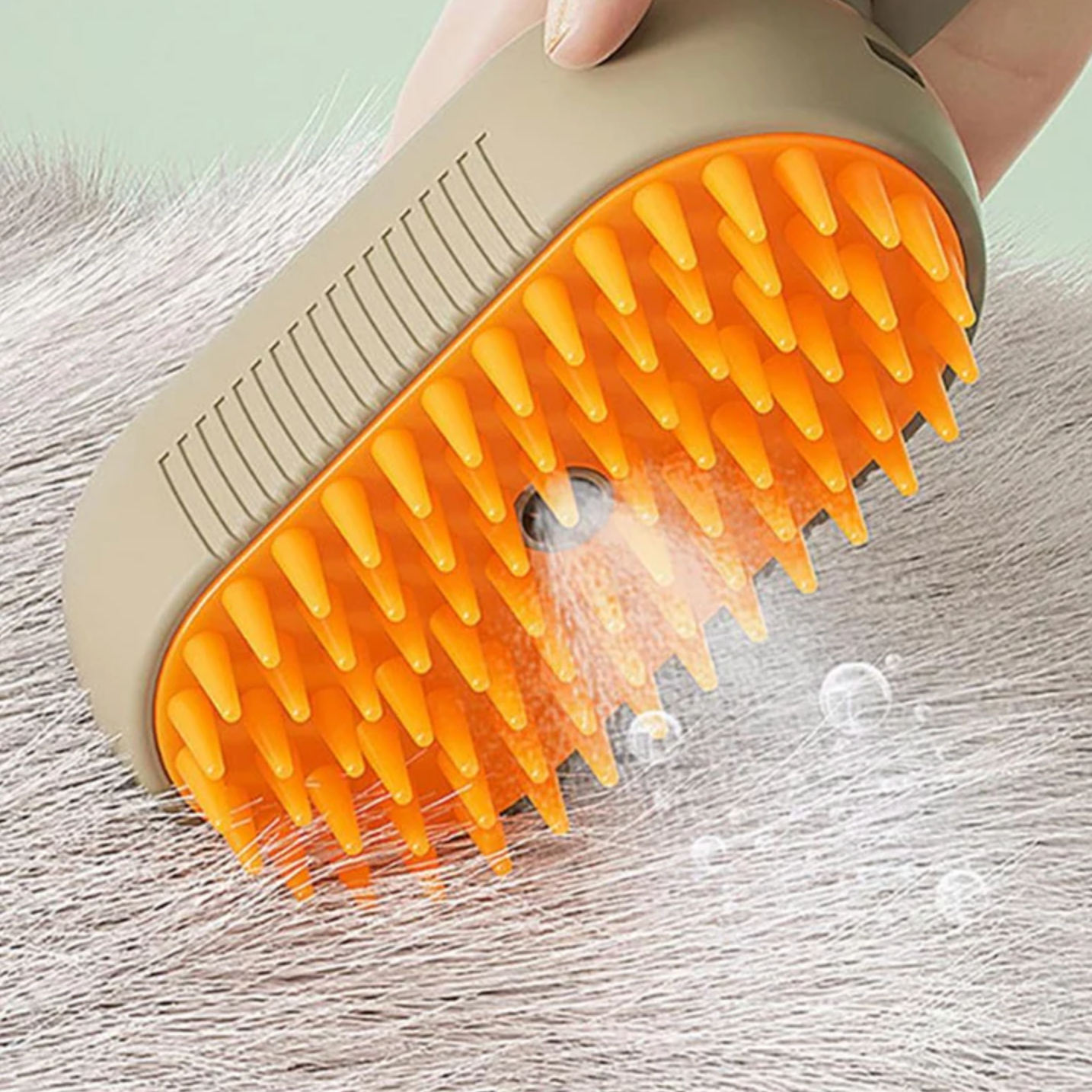 SteamSleek - 3 In 1 Spray & Shine Pet Steamy Hair Removal Comb Massager