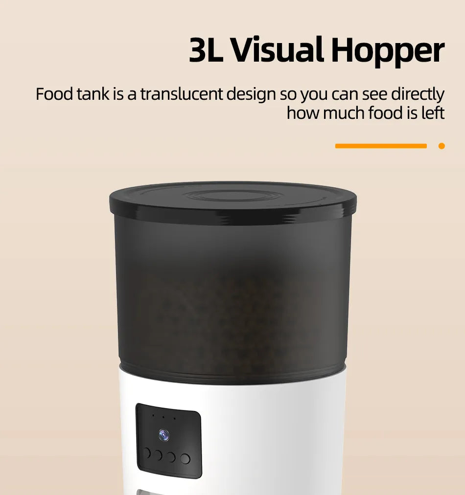 ROJECO - Food Dispenser with a PetSmart Voice Recorder and Camera